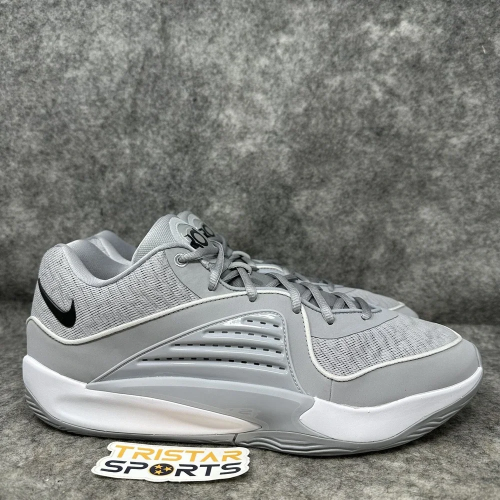 Nike KD 16 Basketball Shoes Mens Size 14 Gray White TB Promo Durant FN7091-003